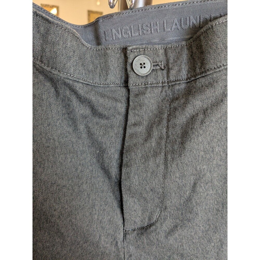 English Laundry Pants Mens 38x30 Gray 5 Pocket Straight Leg Comfort Chino - Picture 3 of 5